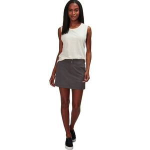 PrAna Celesta Hybrid Stretch Mini Skort Gray Hiking‎ Active Performance Travel 4